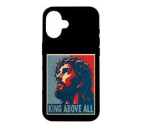 Carcasa para iPhone 16 Jesucristo Rey sobre Toda Fe Cristiana