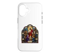 Carcasa para iPhone 16 Jesús Bienaventuranzas Sermón Mosaico Gótico Arte Cristiano Icono