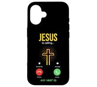 Carcasa para iPhone 16 Jesús está Llamando a la Iglesia Cristiana Christus Faith Teléfono