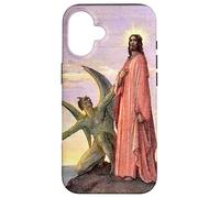 Carcasa para iPhone 16 Jesús Satanás Tentación por Gustave Dore Colorizado