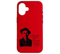Carcasa para iPhone 16 Joe Hill, Cotización Laboral de IWW - No Llorar Organize