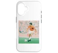 Carcasa para iPhone 16 Johan Cruyff En Acción Holanda Argentina Copa Mundial de Fútbol