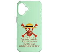 Carcasa para iPhone 16 Jolly Roger. Nuestras Vidas... Cosas Que importan.