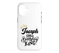 Carcasa para iPhone 16 Joseph The Birthday King Happy Birthday Shirt Hombres Niños Adolescentes