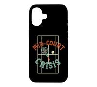 Carcasa para iPhone 16 Juego de Palabras de Tenis Crisis en la cancha