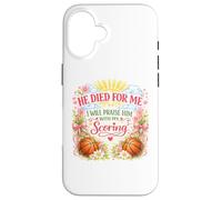 Carcasa para iPhone 16 Jugador de Baloncesto Pascua Jesús Resurrección Resucitado Chica Mujeres