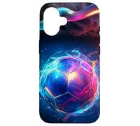 Carcasa para iPhone 16 Jugador de fútbol Hombre o Adolescente Aficionado al Futbol