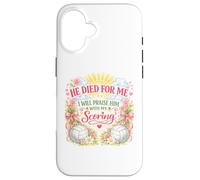 Carcasa para iPhone 16 Jugador de Voleibol Pascua Jesús Resucitado Resurrección Chica Mujeres