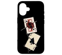 Carcasa para iPhone 16 Jugando a Las Cartas I Casino Juego I Blackjack