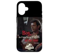 Carcasa para iPhone 16 Jurassic Park Dr. Ian Malcolm Right All The Time