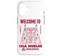 Carcasa para iPhone 16 Jurassic Park Welcome to Isla Nublar