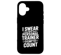 Carcasa para iPhone 16 Juro Que mi Entrenador Personal no Puede Contar el Humor del Gimnasio