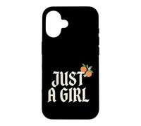 Carcasa para iPhone 16 Just A Girl Gothic Typography Design