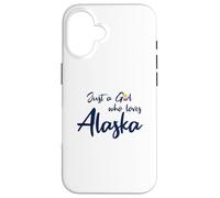 Carcasa para iPhone 16 Just a Girl Who Loves Alaska Cute Alaska Girl