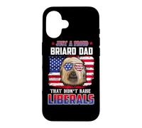 Carcasa para iPhone 16 Just A Proud Briard Dad Merica Dog Patriotic 4th of July