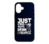 Carcasa para iPhone 16 Just One More Drink I Promise Funny Whisky Party Lovers
