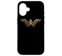 Carcasa para iPhone 16 Justice League Movie Wonder Woman Logo: Black Background