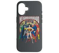 Carcasa para iPhone 16 Justice League Neighborhood Watch