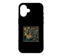 Carcasa para iPhone 16 Kaiju Ramen Monstruo Fideos Monstruo Japonés