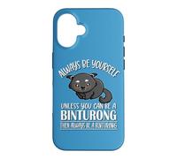 Carcasa para iPhone 16 Kawaii Kids Girls Boys Always Be Yourself Binturong Lover