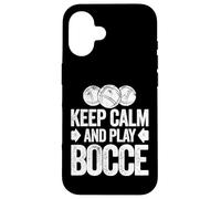 Carcasa para iPhone 16 Keep Calm and Play Bocce Jack Bocci Game Bocce