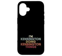 Carcasa para iPhone 16 Kensington Name Kensington Personalized Name First Given