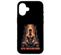 Carcasa para iPhone 16 Kick Low Flight High Muay Thai MMA Warrior