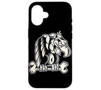 Carcasa para iPhone 16 King Buitre Raptor Scavenger Bone Blackwork Minimal