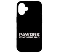 Carcasa para iPhone 16 Komondor Dad Dog Owner Canine Father Design