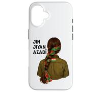 Carcasa para iPhone 16 Kurdistán Nowruz, Jin, Jiyan, Azadî Rojava Amo Kurdistán
