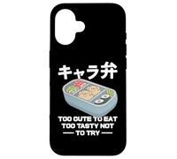 Carcasa para iPhone 16 Kyaraben Art Character Bento Box Comida Japonesa Kawaii