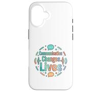 Carcasa para iPhone 16 La comunicación Cambia Vidas diseño de Conciencia