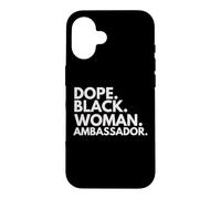 Carcasa para iPhone 16 La embajadora de la Mujer Negra empoderó el Mes de la Historia Negra
