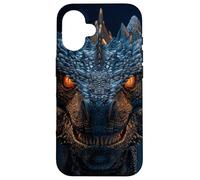 Carcasa para iPhone 16 La Mirada amenazante: Furia Frontal del dragón