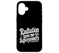 Carcasa para iPhone 16 La radiación me DIO superpoderes Divertido Geek