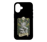 Carcasa para iPhone 16 La Torre Tarot Card Dólar Dinero Astrología