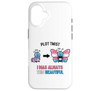 Carcasa para iPhone 16 La Trama con Giro Siempre fue Este Hermoso Orgullo Trans