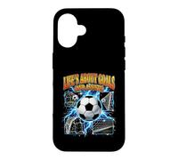 Carcasa para iPhone 16 La Vida se Trata de goles y asistencias al Jugador de fútbol