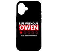 Carcasa para iPhone 16 La Vida sin Owen Aburrido no recomendaría Decir Divertido