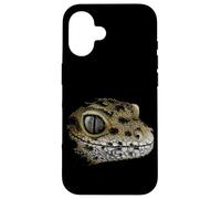Carcasa para iPhone 16 Lagarto Gecko dibujando a geco Leopardo