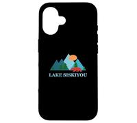 Carcasa para iPhone 16 Lake Siskiyou Northern California MT. Shasta Vintage Logo