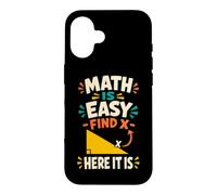 Carcasa para iPhone 16 Las matemáticas Son fáciles Profesor de geometría de álgebra Divertido