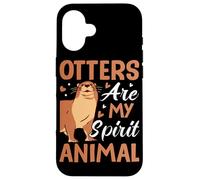 Carcasa para iPhone 16 Las nutrias Son mi Animal Espiritual
