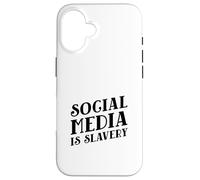 Carcasa para iPhone 16 Las Redes sociales Son esclavitud (Declaración de desintoxicación Digital)
