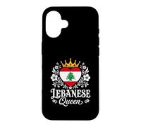 Carcasa para iPhone 16 Lebanese Queen Lebanon Flag Proud Lebanese Woman