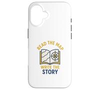 Carcasa para iPhone 16 Leer el Mapa Escribir Historia
