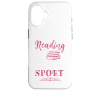 Carcasa para iPhone 16 Leer es mi Lector de Gusanos de Biblioteca para Amantes de los Libros Deportivos