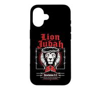 Carcasa para iPhone 16 León de Judá Apocalipsis 5:5 Verso bíblico gótico Cristiano