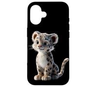Carcasa para iPhone 16 Leopardo de Las Nieves Panthera Uncia Gran Felino