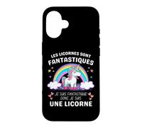 Carcasa para iPhone 16 Les Licornes Sont Fantastiques Cadeau Licorne Adulto Humor